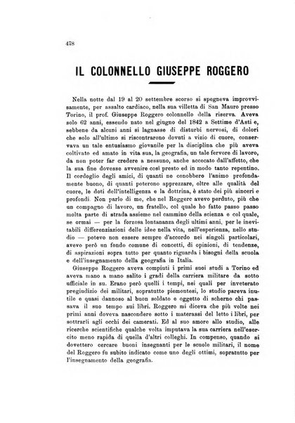 Rivista geografica italiana e Bollettino della Societa di studi geografici e coloniali in Firenze