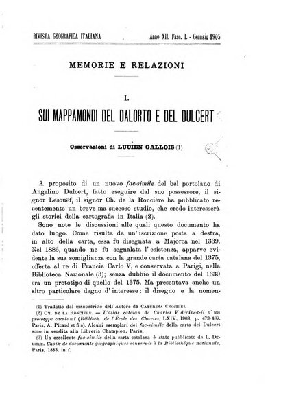 Rivista geografica italiana e Bollettino della Societa di studi geografici e coloniali in Firenze