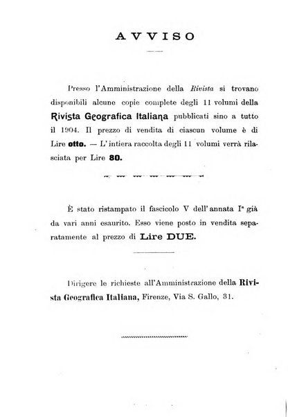 Rivista geografica italiana e Bollettino della Societa di studi geografici e coloniali in Firenze