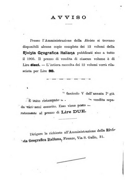 Rivista geografica italiana e Bollettino della Societa di studi geografici e coloniali in Firenze