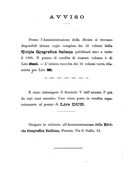 Rivista geografica italiana e Bollettino della Societa di studi geografici e coloniali in Firenze