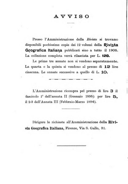 Rivista geografica italiana e Bollettino della Societa di studi geografici e coloniali in Firenze