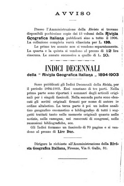 Rivista geografica italiana e Bollettino della Societa di studi geografici e coloniali in Firenze