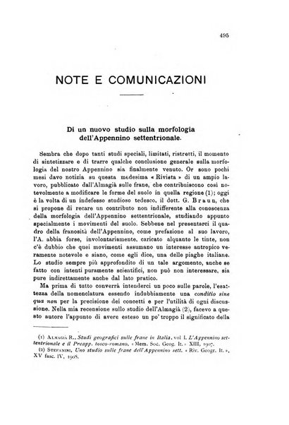 Rivista geografica italiana e Bollettino della Societa di studi geografici e coloniali in Firenze