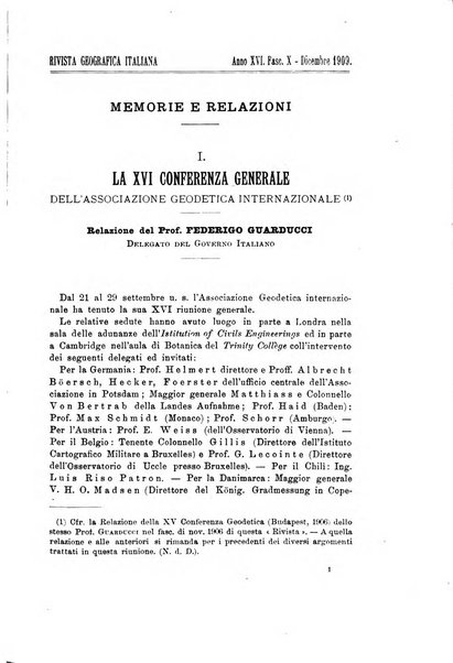 Rivista geografica italiana e Bollettino della Societa di studi geografici e coloniali in Firenze