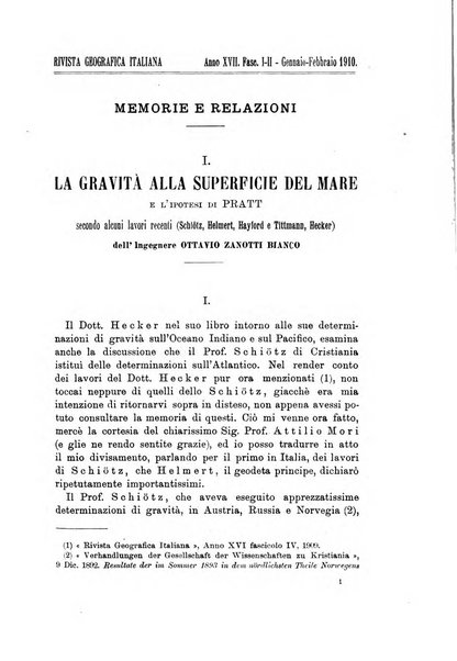 Rivista geografica italiana e Bollettino della Societa di studi geografici e coloniali in Firenze