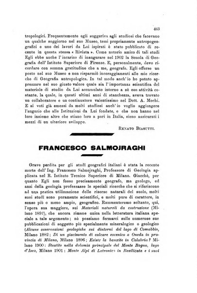 Rivista geografica italiana e Bollettino della Societa di studi geografici e coloniali in Firenze