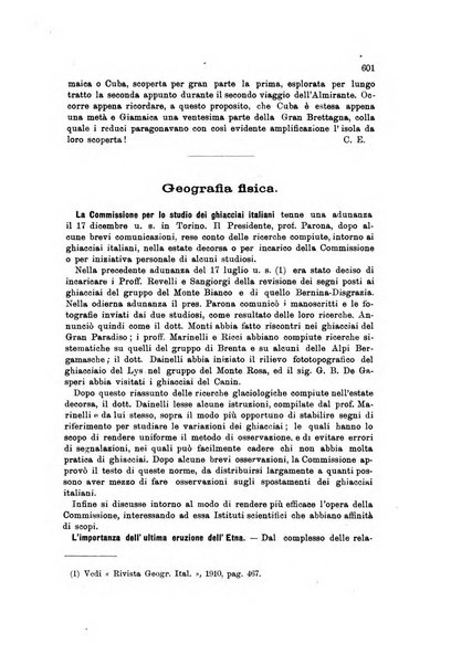 Rivista geografica italiana e Bollettino della Societa di studi geografici e coloniali in Firenze