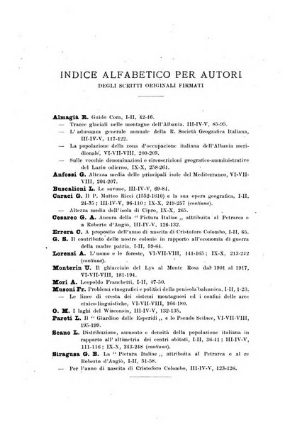 Rivista geografica italiana e Bollettino della Societa di studi geografici e coloniali in Firenze