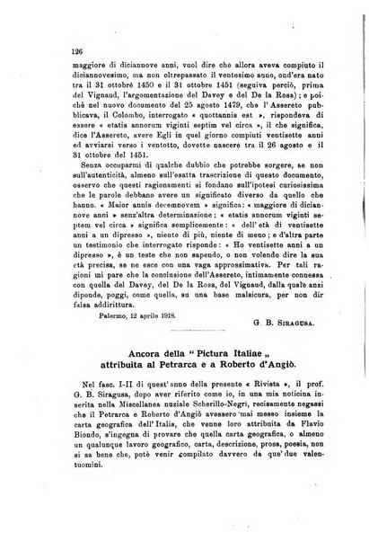 Rivista geografica italiana e Bollettino della Societa di studi geografici e coloniali in Firenze