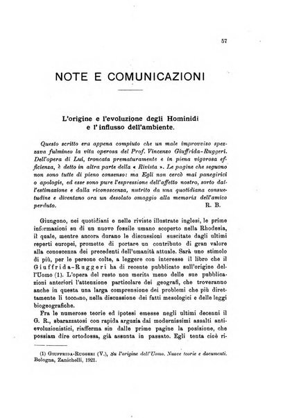 Rivista geografica italiana e Bollettino della Societa di studi geografici e coloniali in Firenze