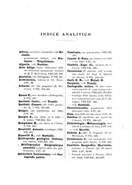 Rivista geografica italiana e Bollettino della Societa di studi geografici e coloniali in Firenze