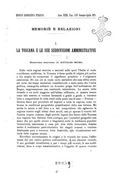 Rivista geografica italiana e Bollettino della Societa di studi geografici e coloniali in Firenze