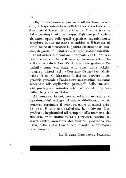 Rivista geografica italiana e Bollettino della Societa di studi geografici e coloniali in Firenze