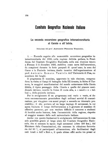 Rivista geografica italiana e Bollettino della Societa di studi geografici e coloniali in Firenze