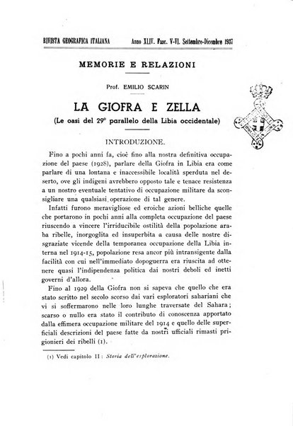 Rivista geografica italiana e Bollettino della Societa di studi geografici e coloniali in Firenze