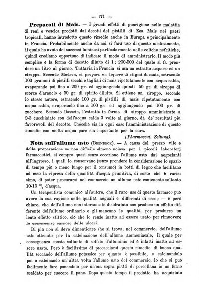 L' orosi bollettino di chimica, farmacia e scienze affini