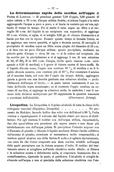 L' orosi bollettino di chimica, farmacia e scienze affini