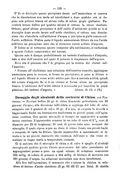 L' orosi bollettino di chimica, farmacia e scienze affini