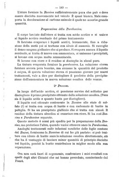 L' orosi bollettino di chimica, farmacia e scienze affini