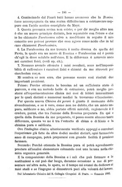 L' orosi bollettino di chimica, farmacia e scienze affini