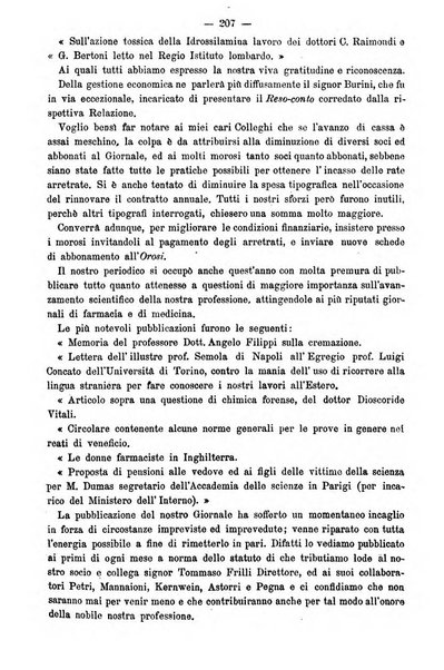 L' orosi bollettino di chimica, farmacia e scienze affini