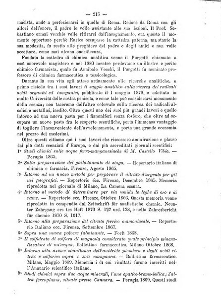 L' orosi bollettino di chimica, farmacia e scienze affini