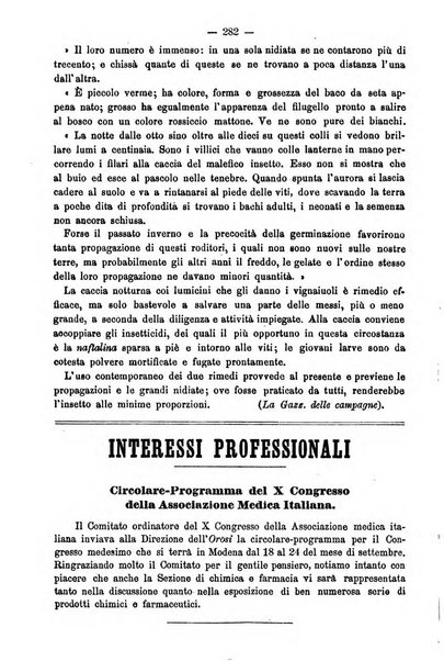 L' orosi bollettino di chimica, farmacia e scienze affini