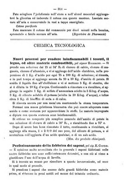 L' orosi bollettino di chimica, farmacia e scienze affini