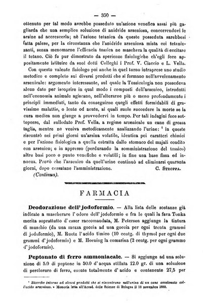 L' orosi bollettino di chimica, farmacia e scienze affini