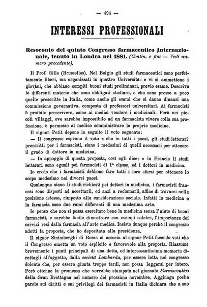 L' orosi bollettino di chimica, farmacia e scienze affini