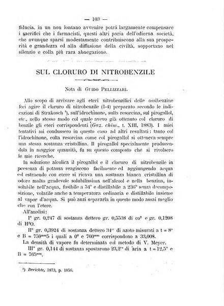 L' orosi bollettino di chimica, farmacia e scienze affini