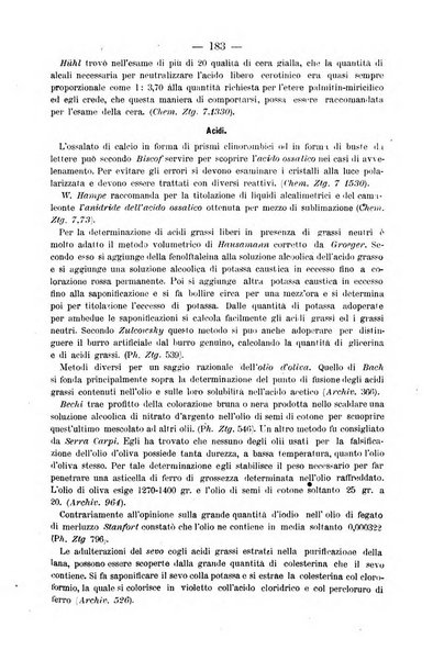 L' orosi bollettino di chimica, farmacia e scienze affini