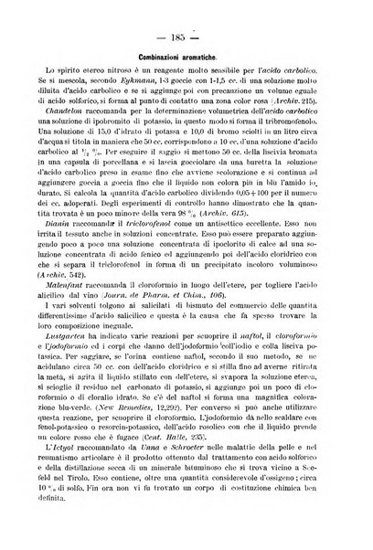 L' orosi bollettino di chimica, farmacia e scienze affini