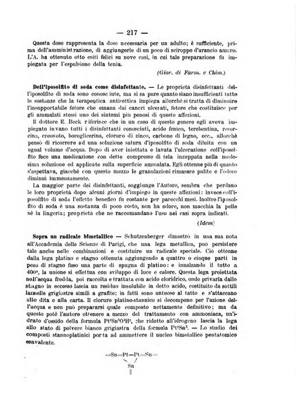 L' orosi bollettino di chimica, farmacia e scienze affini