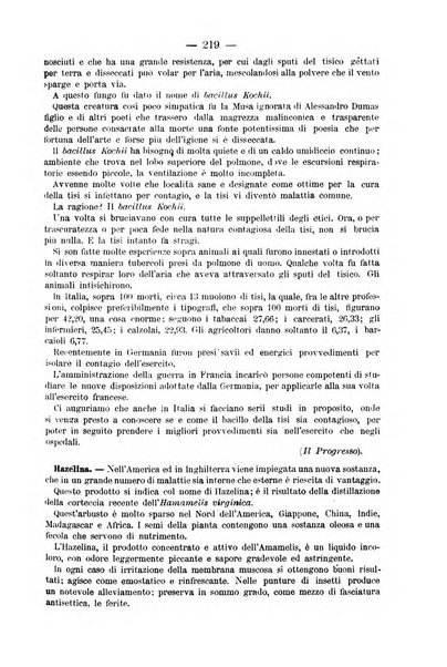 L' orosi bollettino di chimica, farmacia e scienze affini