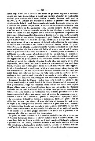 L' orosi bollettino di chimica, farmacia e scienze affini