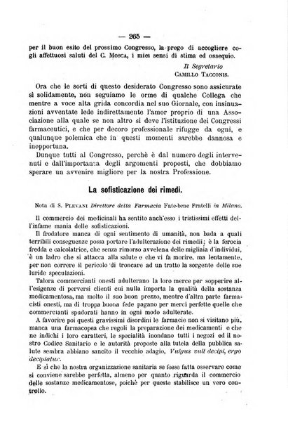 L' orosi bollettino di chimica, farmacia e scienze affini