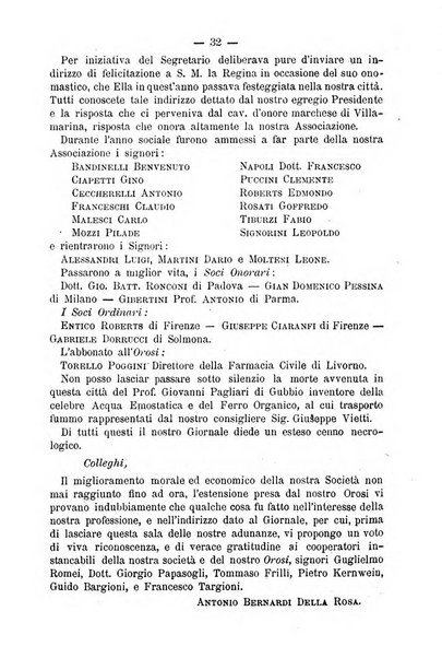 L' orosi bollettino di chimica, farmacia e scienze affini