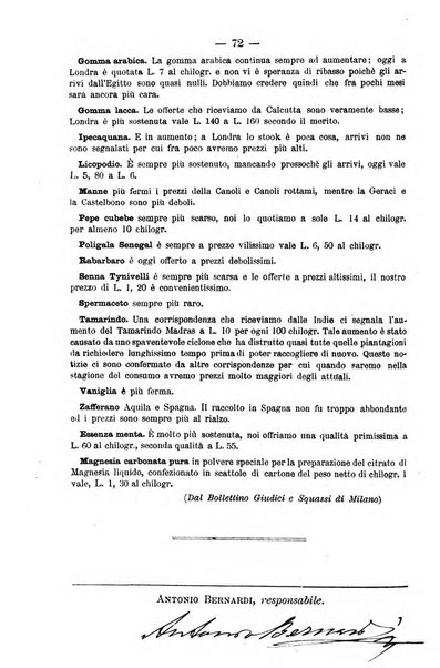 L' orosi bollettino di chimica, farmacia e scienze affini