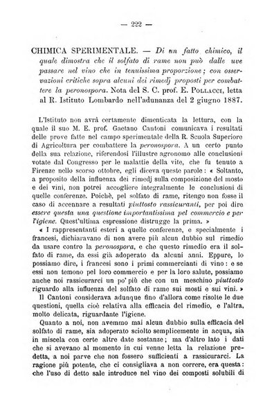 L' orosi bollettino di chimica, farmacia e scienze affini