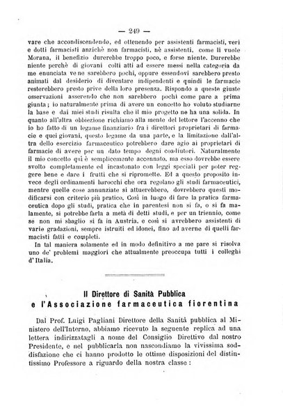 L' orosi bollettino di chimica, farmacia e scienze affini