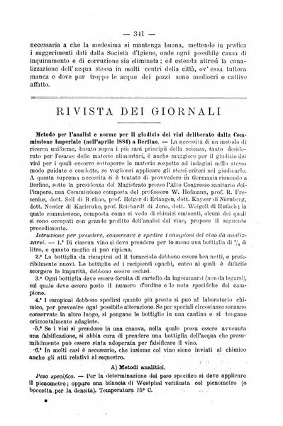 L' orosi bollettino di chimica, farmacia e scienze affini