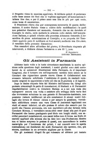 L' orosi bollettino di chimica, farmacia e scienze affini