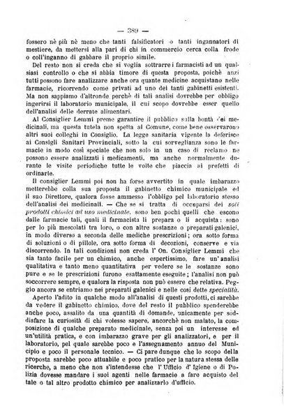 L' orosi bollettino di chimica, farmacia e scienze affini