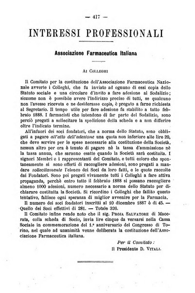 L' orosi bollettino di chimica, farmacia e scienze affini