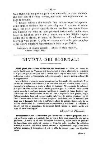 L' orosi bollettino di chimica, farmacia e scienze affini