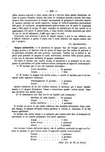 L' orosi bollettino di chimica, farmacia e scienze affini