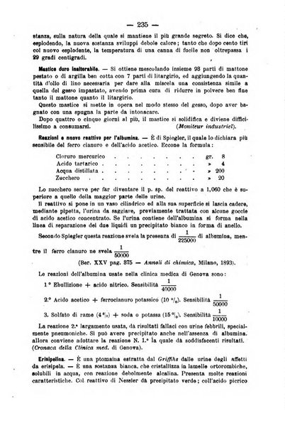 L' orosi bollettino di chimica, farmacia e scienze affini