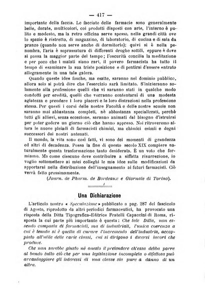 L' orosi bollettino di chimica, farmacia e scienze affini